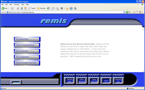 main remis screen